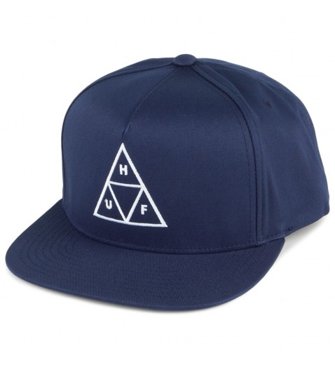 HUF Triple Triangle Snapback Cap - Navy